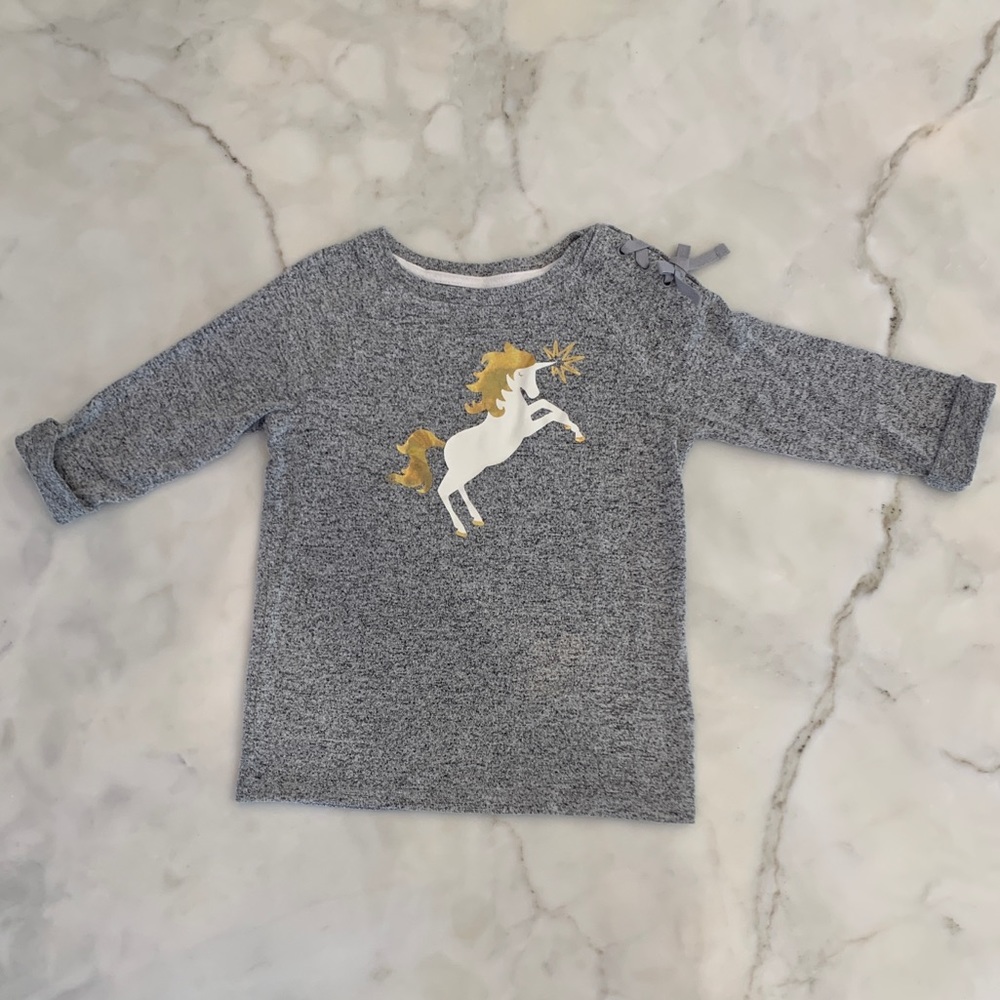 Cat & Jack Unicorn Top Sz S(6/6x)